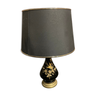 Napoleon III lamp with bird decoration