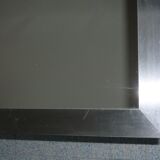 Modern rectangular mirror brushed steel frame