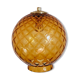 Suspension globe verre ambré