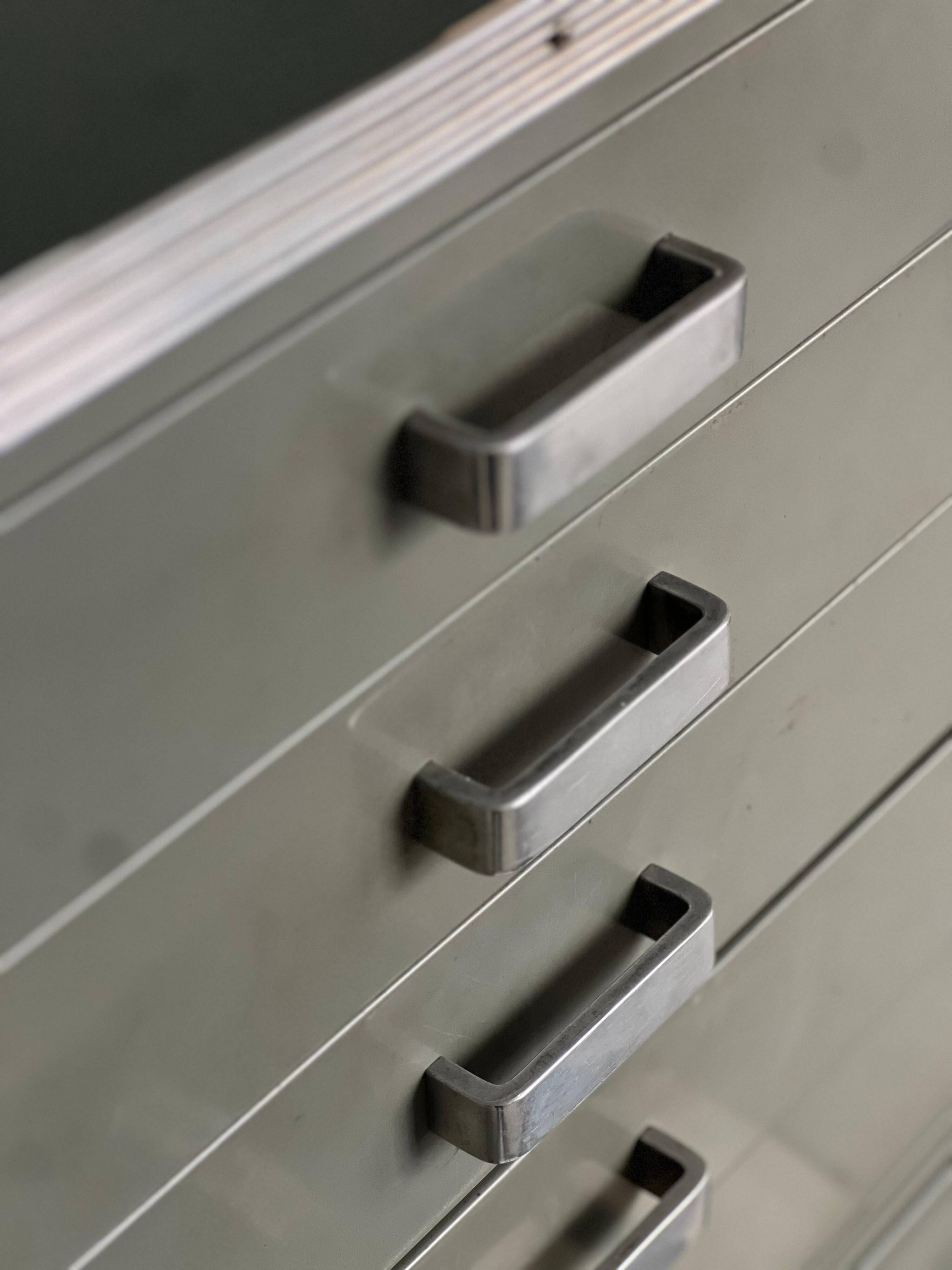 Vintage Italian Industrial Cabinet / drawers  for storage drawings and posters