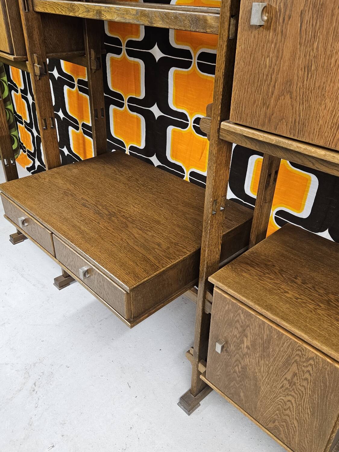 Vintage modular furniture 1970" library desk