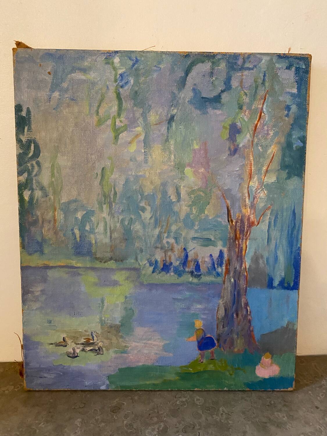 Children at the lake 20th century