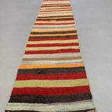 Old Turkish narrow Kilim Runner 347x49 cm shabby chic, vintage kelim