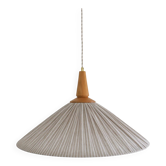 Suspension ELEONORE — 60 cm, striped olive linen and cotton