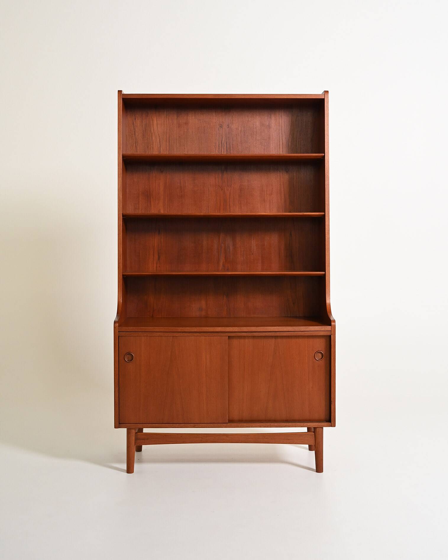 Teak bookcase by Johannes Sorth for Bornholms Møbelfabrik, 1960s