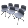 Set of 6 hay chairs, model aac 11 designed by hee welling