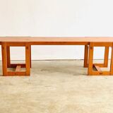 Edvin Helseth pine bench model Trybo, for the Trysil ski resort, Norway, 1964