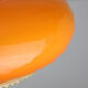 Mid-century acrylic italian orange pendant lamp