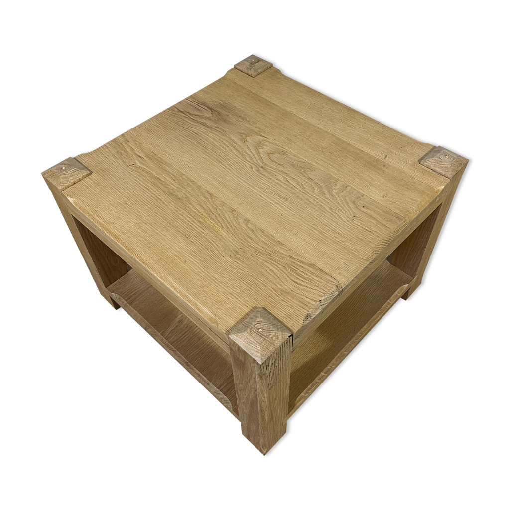 Table Basse Ancienne Style Rococo Chêne Italie XXe Siècle