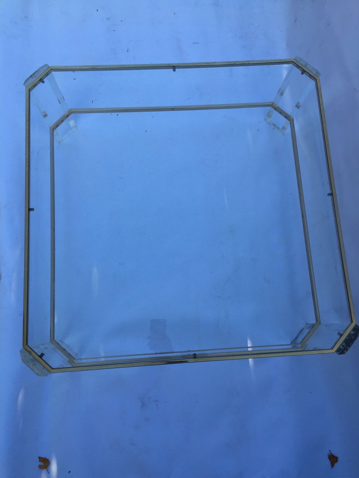 1970 lucite coffee table