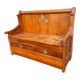 Banc coffre vintage en bois massif