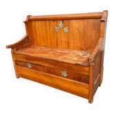 Bank safe – Vintage – Furniture – Solid wood