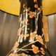 Pied de lampe fleurs de cerisier en porcelaine japonaise, années 50