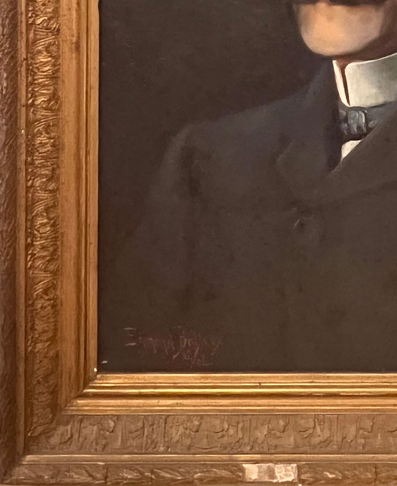 Huile sur toile - portrait homme