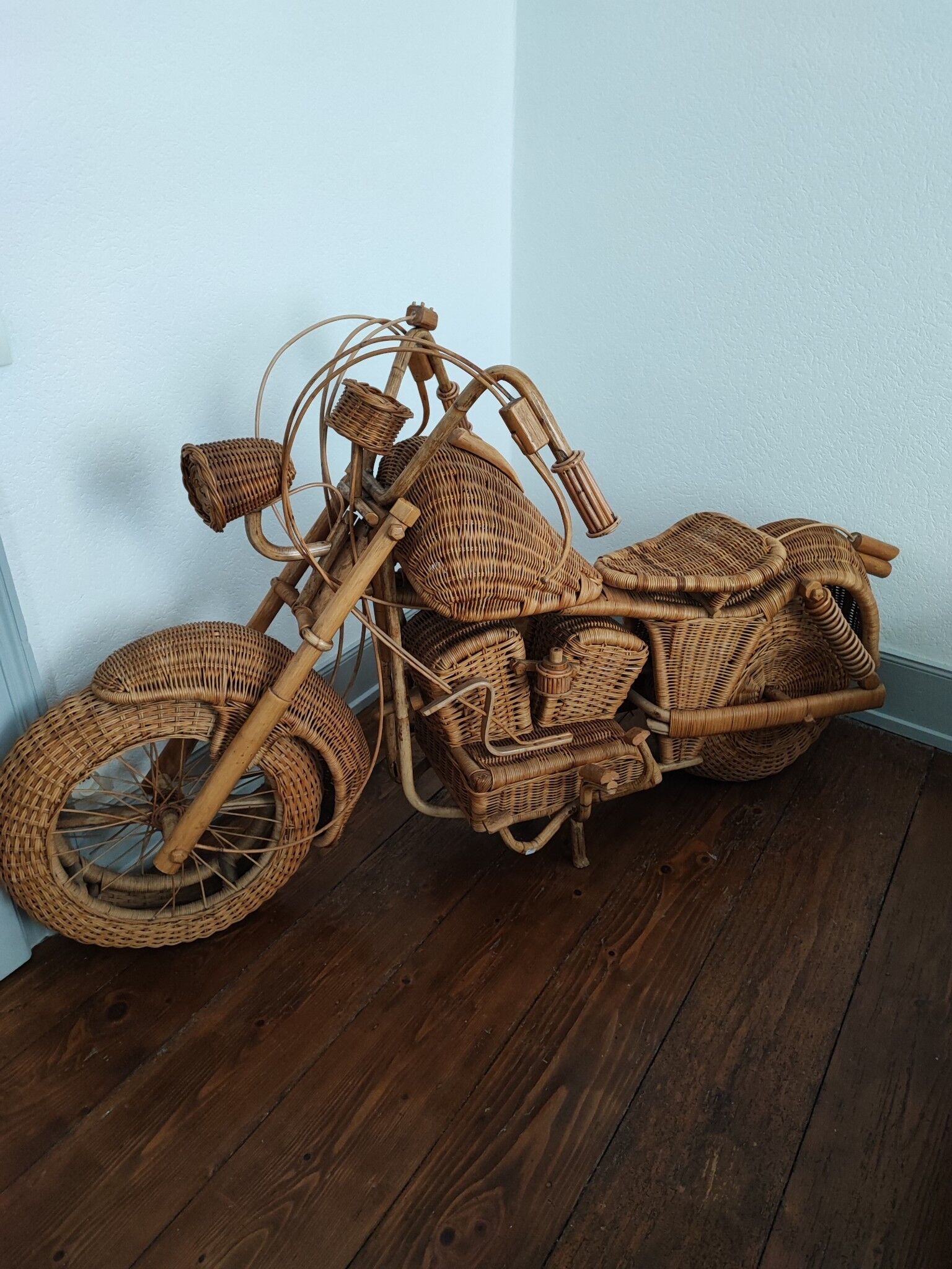 Rattan motorcycle Harley Davidson rattan