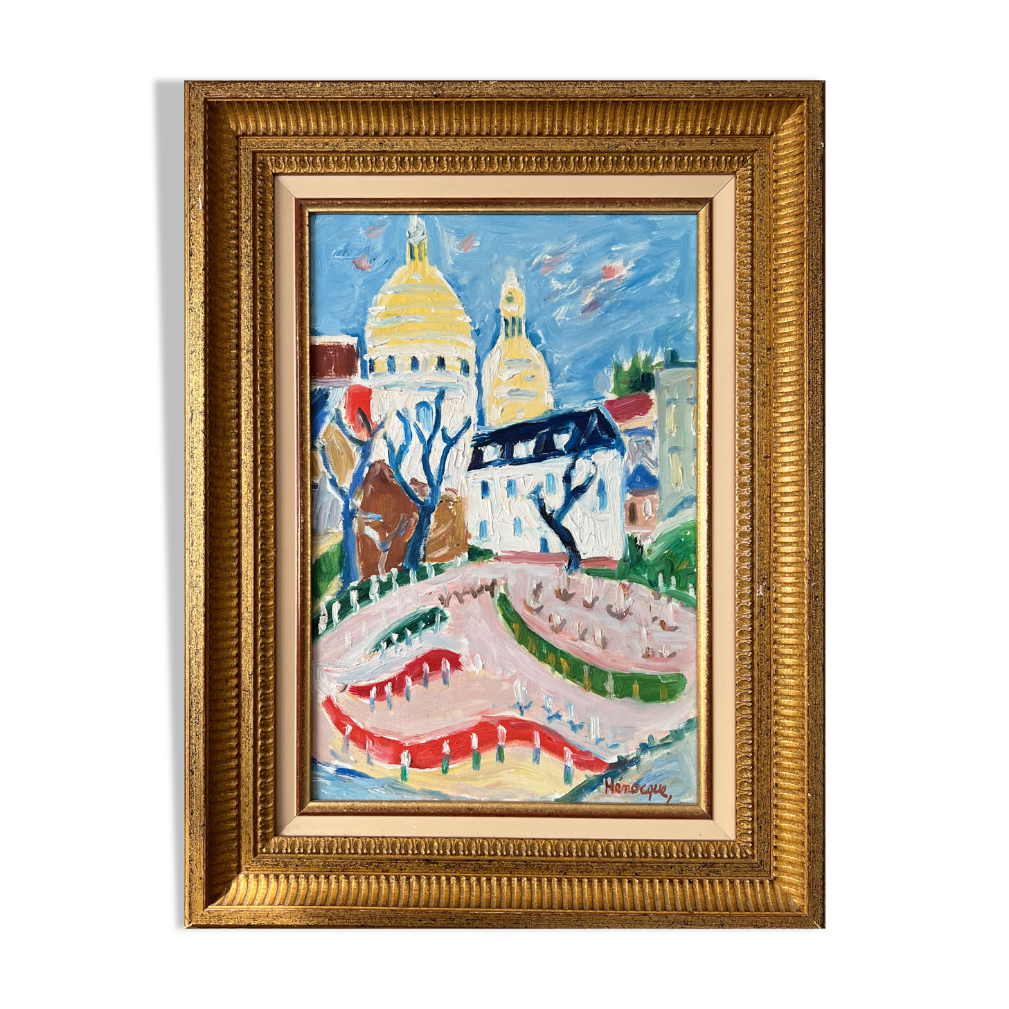 Montmartre, the vineyards.  Oil on canvas . Henocque