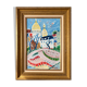 Huile sur toile Henocque Montmartre , les vignes