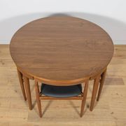 Mid-Century Teak Dining Table and Chairs Set by Hans Olsen for Frem Røjle,