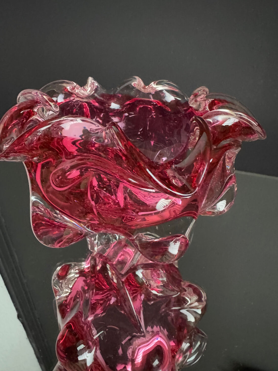 Blown glass catchall by Josef Hospodka from the 1960s.