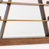 Vintage brutalist pyramid shelving unit bookcase