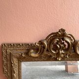 Napoleon type mirror with pediment