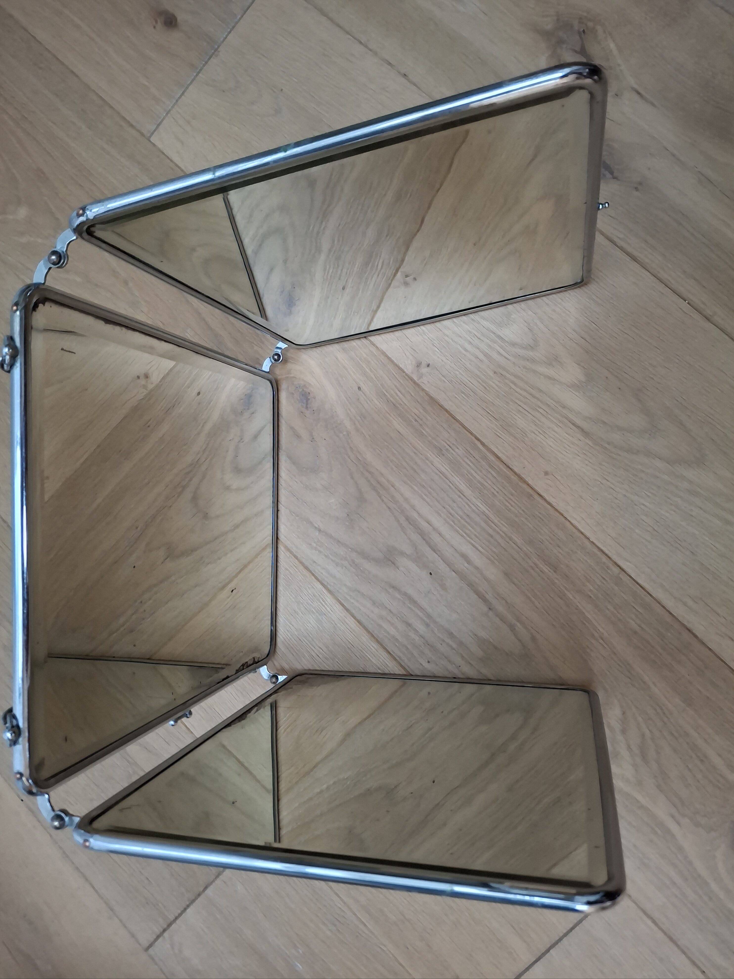 Ancient triptych mirror, Barber's mirror