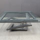 Table basse Fleur de Fer par Maurice Barilone, années 1980.