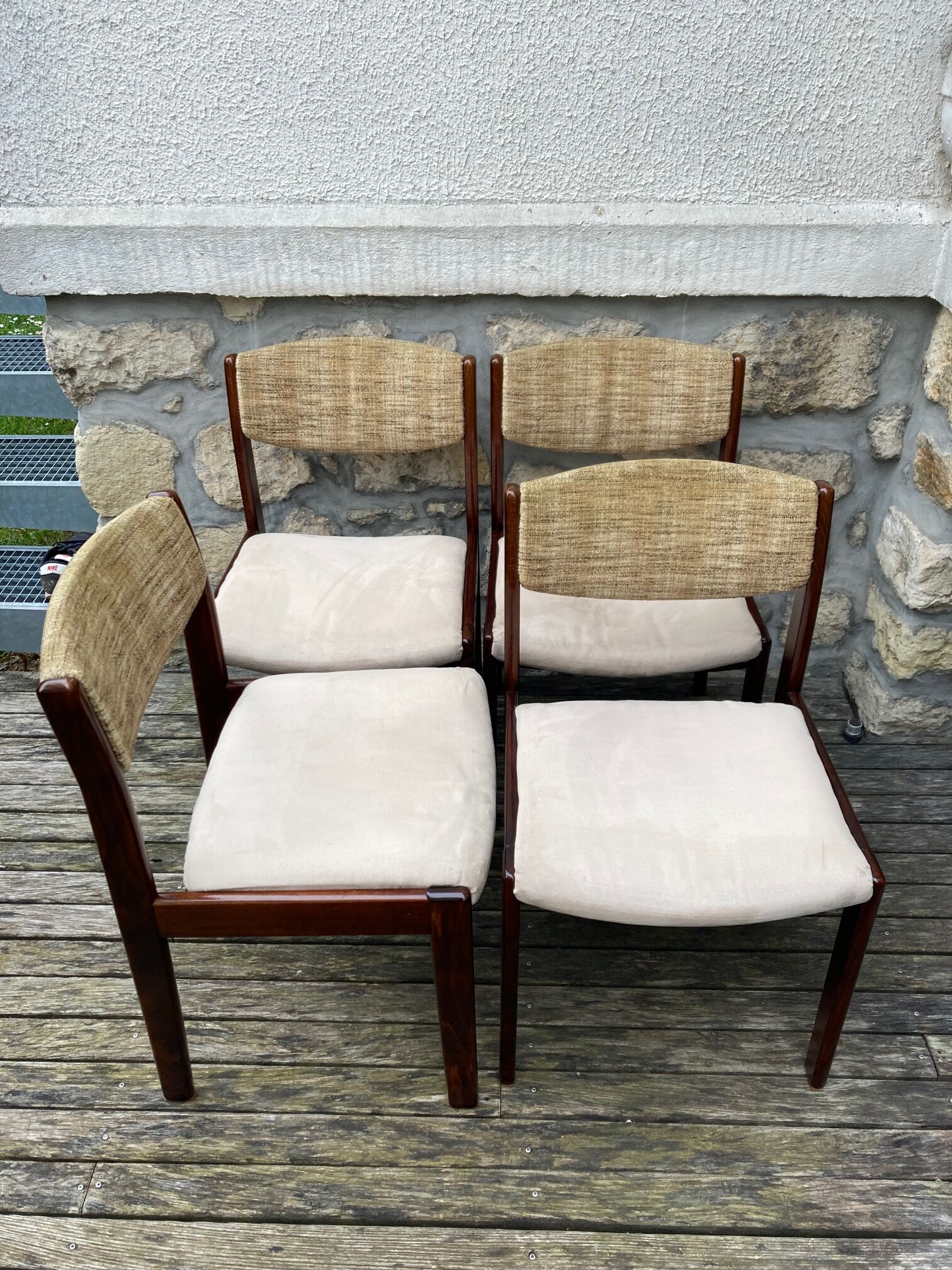 4 vintage design chairs 70/80
