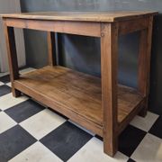 Ancienne Desserte Console  Table d'appoint en bois massif chevillé