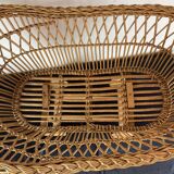 Alsatian wicker cradle