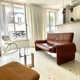 Tawny leather sofa De Sede "2011", Switzerland 1980