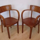 Pair of armchairs, 1940s
