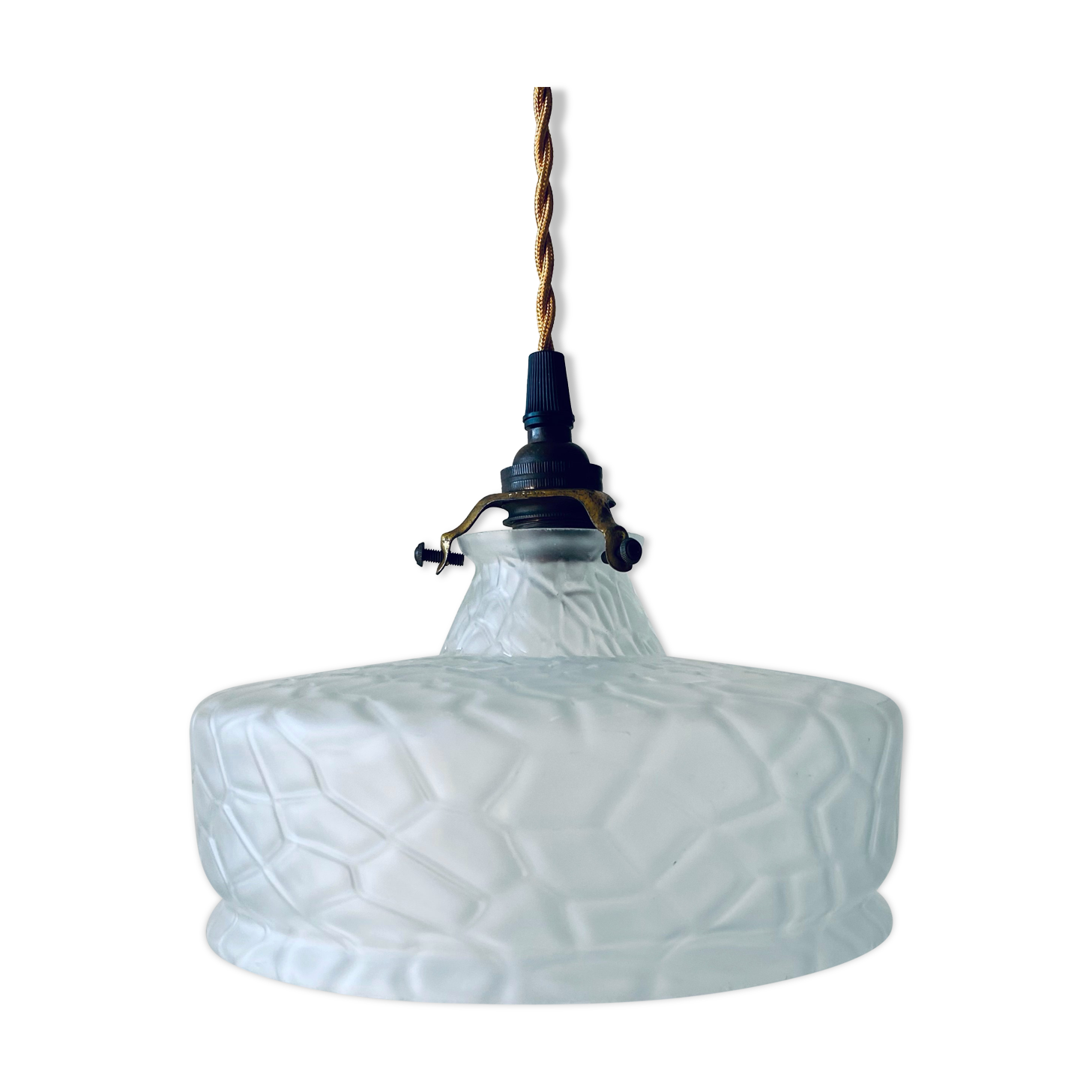 Vintage glass pendant light