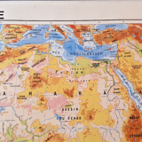 School wall poster Africa physical/political 140 cm x 97 cm brand soral