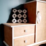 Storage cabinet entrance bohemian style