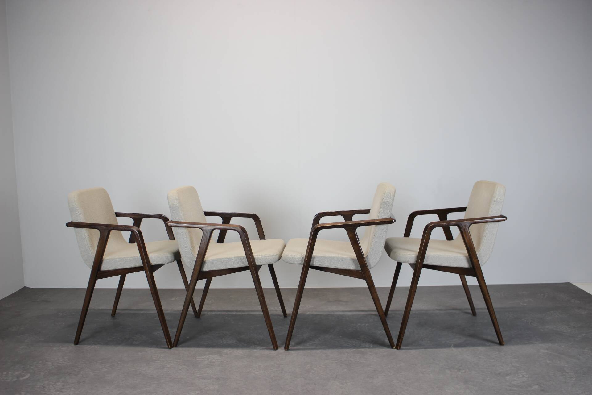 Set of 4 Lolita Dining Chair with Arms by Porada, 21st Century