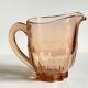 Vintage amber-pink glass pitcher 1 liter