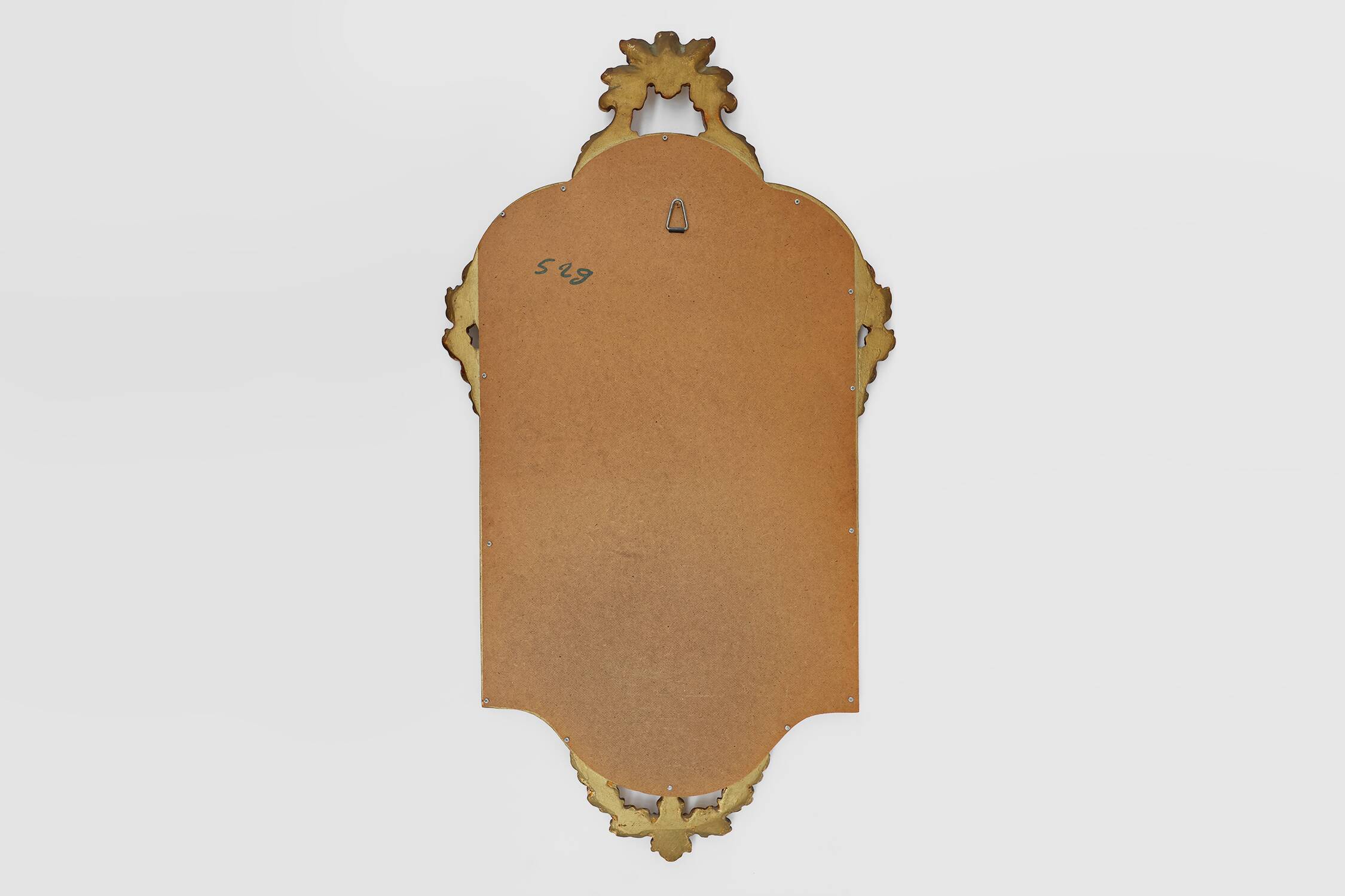 Mid-Century Baroque Style Gilded Mirror, France, 1950s