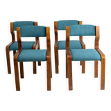 Set of 4 chairs, Ludvík Volák, 1960s–1970s, Czechoslovakia