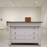 Empire style chest of drawers, 19th century, painted