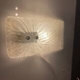 Large Murano Glass Sconces/ Flushmounts Set of 2