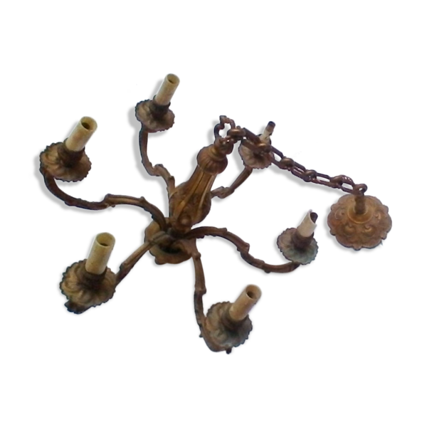 Lustre 6 branches en bronze — Beyit
