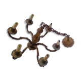 6-branch bronze chandelier
