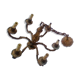 Lustre 6 branches en bronze