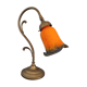 Old art nouveau style table lamp gooseneck