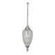 1960s vintage pendant lamp in decorated glass Italian design