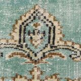 Tapis oriental vintage vert et crème 5x8 157x235 cm SK 24776