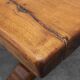 Rustic 20th century solid oak dinner table, France