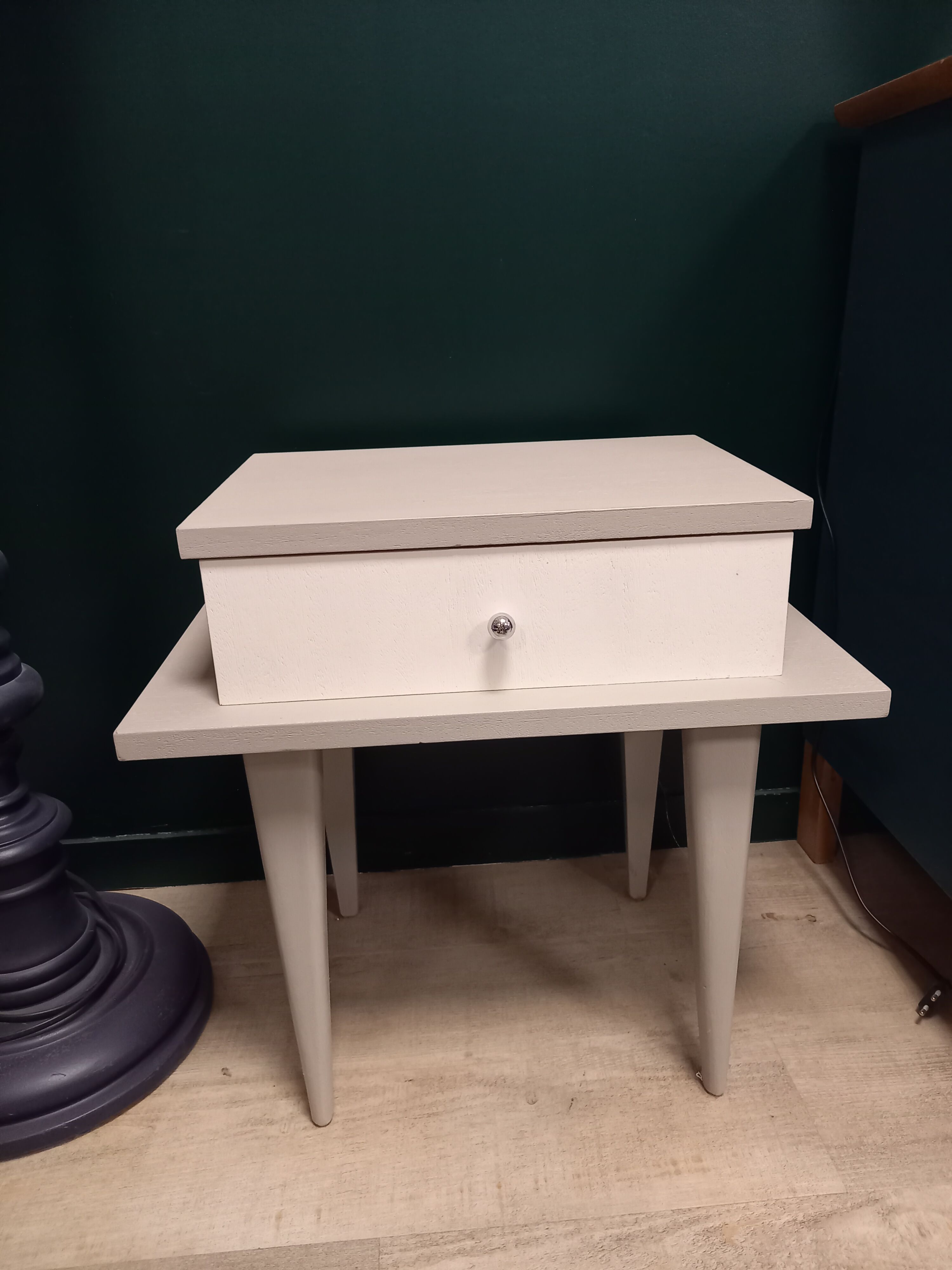 Wooden bedside table