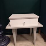 Wooden bedside table